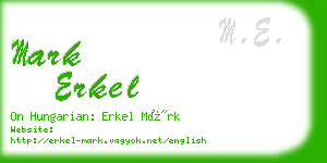 mark erkel business card